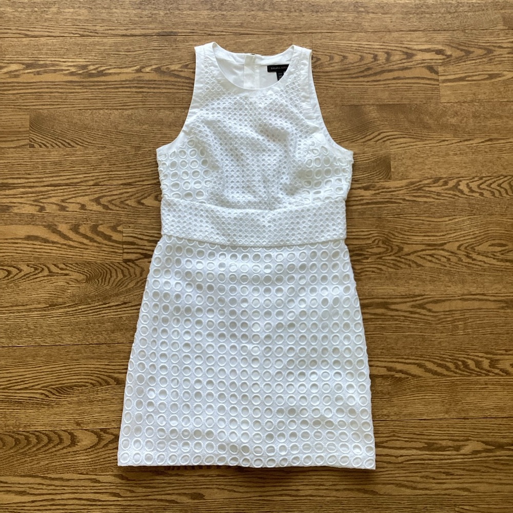 NWT Banana Republic White Eyelet Shift Dress | NEW WITH TAGS